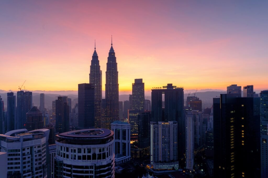 Kuala Lumpur Downtown, Malaysia, urban city in Asia.